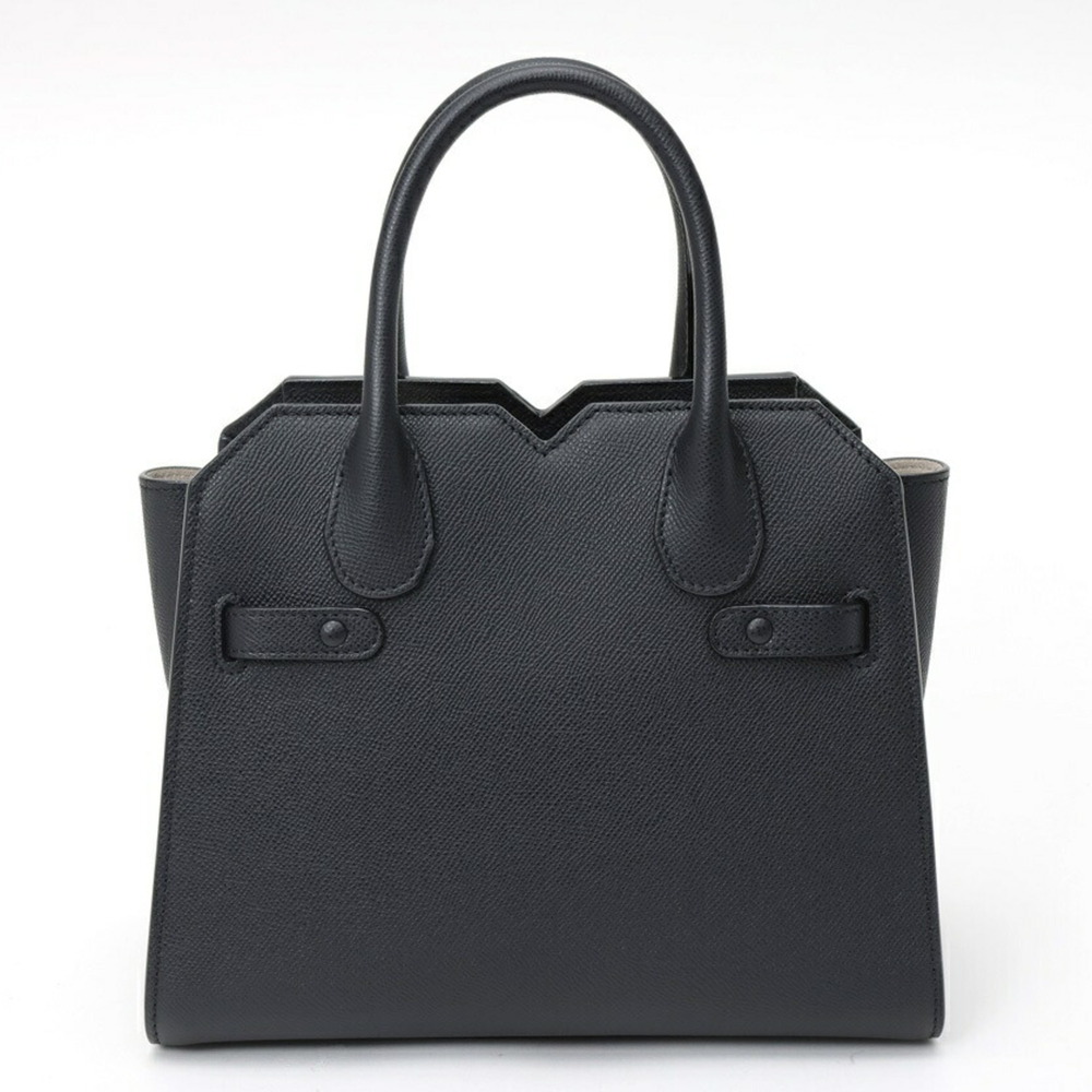 Valextra 2-Handle Milano Bag Mini Shoulder Bag, Soft Calfskin, Black - Picture 3 of 9